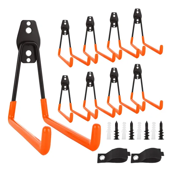 6 Gancho Garaje 7.5  Largo Almacenamiento Pared 3 Cabl Para