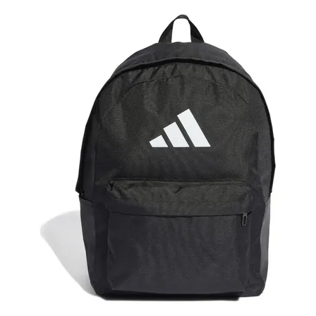 Mochila Urbana Sin Género Logo Estampado Clsc Bars Bp adidas Color Black/White Diseño de la tela Liso