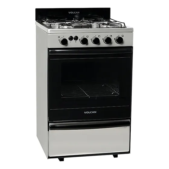 Cocina Multigas Volcan 87673vm 55 Cm Acero Inox Con Luz Color Acero inoxidable