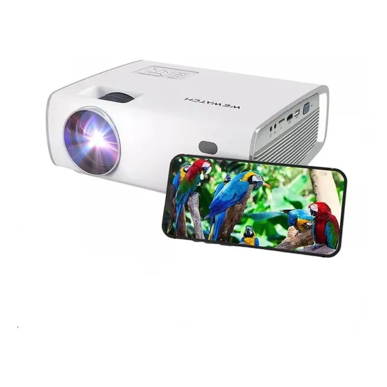 Projetor Wewatch S1 Android Wi-fi Bluetooth 200 Pol 1080p 4k Cor Branco 127/220V