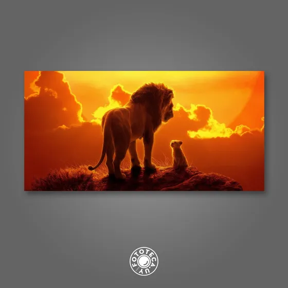 Cuadro Decorativo Mural 80x40cm El Rey Leon Pvc