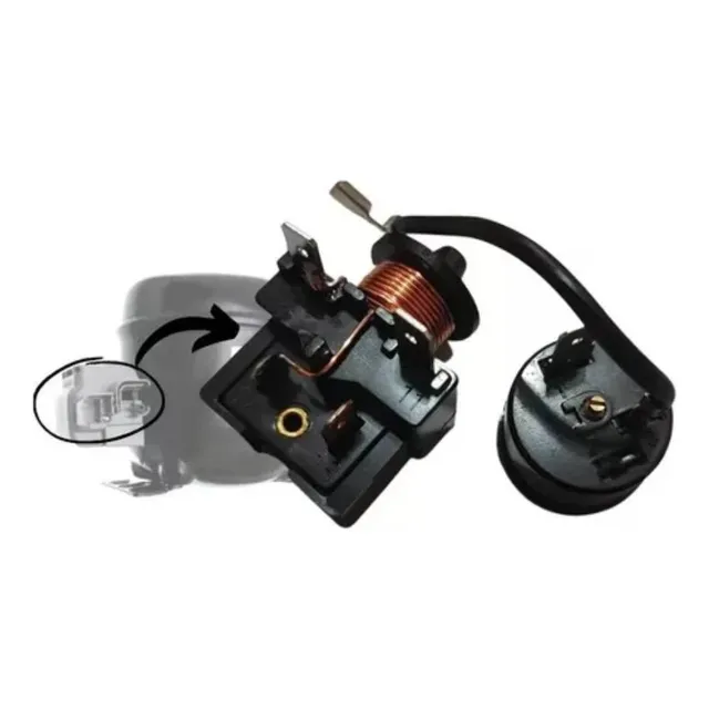 Relé De Partida C/ Protetor Térmico Para Compressor 1/5 220v