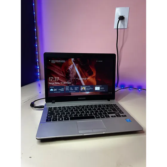 Notebook Samsung I3 Barato Rápido Bom 4gb 120ssd Prateado