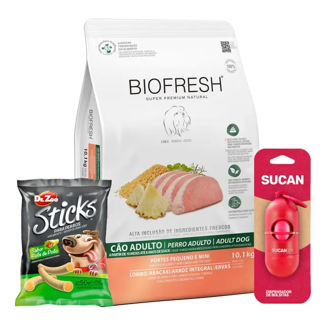Alimento Biofresh Perro Adulto Pequeño Cerdo/ananá - 10,1 Kg