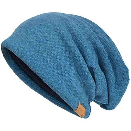Gorro Holgado Con Forma De Calavera Para Hombre, Largo Y Hol