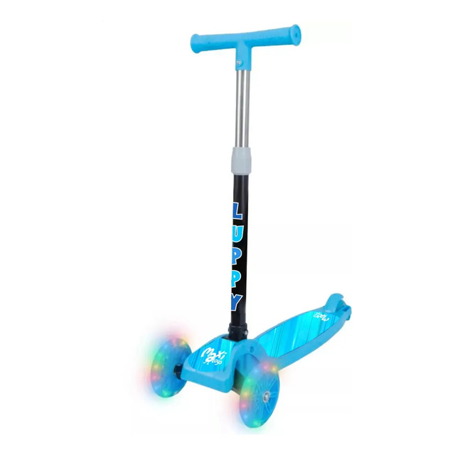 Patinete Infantil 3 Rodas Led Dobrável Luppy Azul Maxi Toys Patinete Infantil 3 Rodas Led Dobrável Luppy Azul Maxi Toys