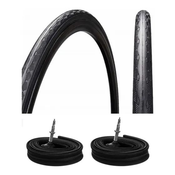 Par De Cubiertas Clincher Chaoyang + Camaras Clincher Ruta 