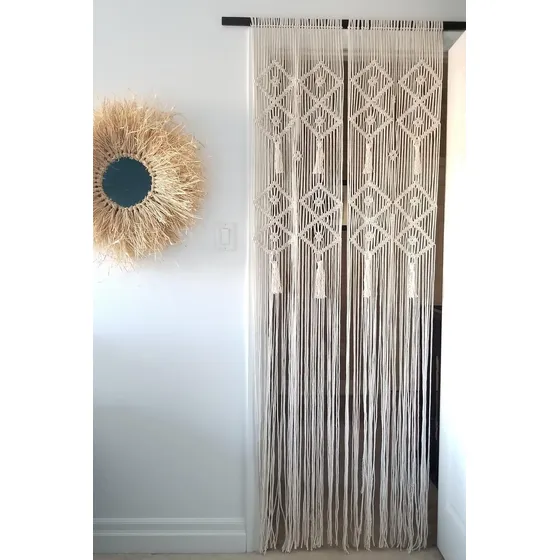 Cortina Decorativa - Separador De Ambientes - Panel Macramé