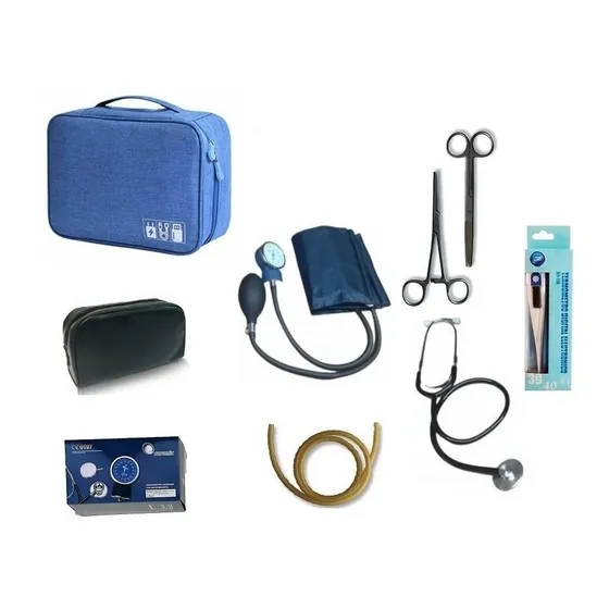 Kit / Set Enfermería 8 Elementos Con Estuche Valija Colores