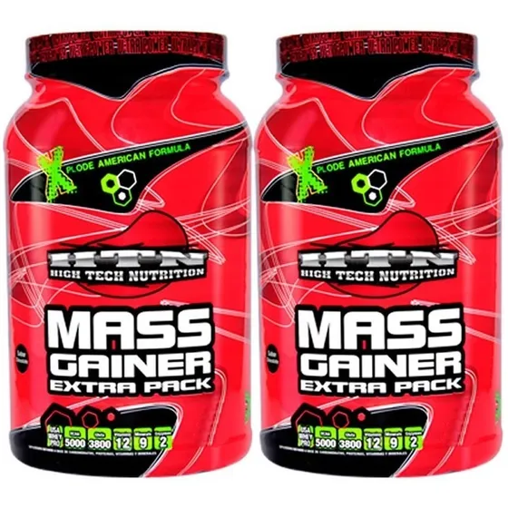 2 Gainer Htn 3 Kg Whey Protein Carbos Y Aminos Todo En Uno