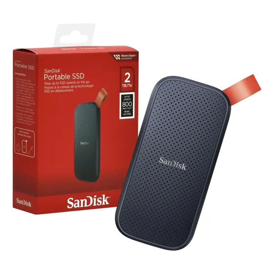 Hd Ssd Externo 2tb Sandisk P/ Computador Pc Notebook