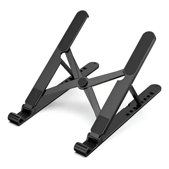Suporte Para Laptop Com Altura Ajustável Em 8 Níveis Preto