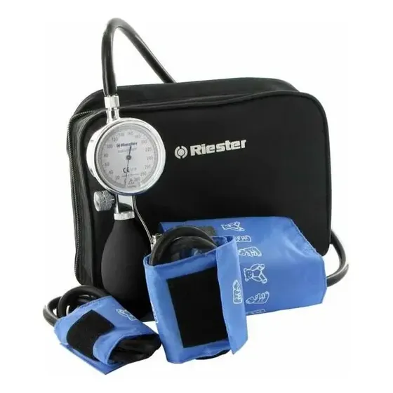 Tensiometro Manual Pediatrico Tres 3 Brazaletes Riester ® Color Azul Claro Babyphon | Cuotas sin interés