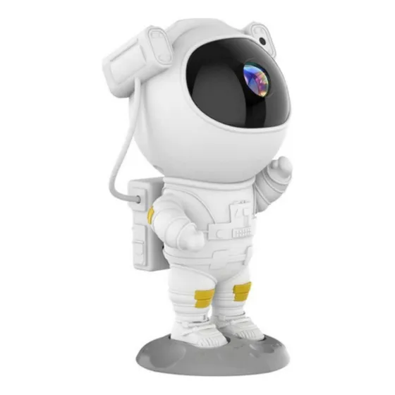 Luz Astronauta Projetor Luz Galáxia Nebulosa com tela de cor branco 127/220V 23cm X 12cm X 10cm em diâmetro