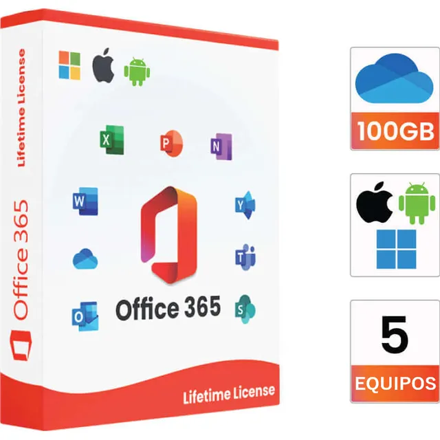 Licencia Microsoft Office 365 Con Ondrive Pc / Mac Móviles