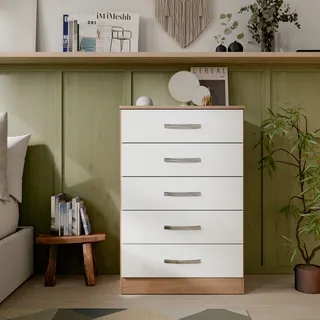 CĂŽmoda Multiuso Organizadora De Roupas Com 5 Gavetas Para Quarto Menina E Menino Cor Teka Branco CĂŽmoda Multiuso Organizadora De Roupas Com 5 Gavetas Para Quarto Menina E Menino Cor Teka Branco