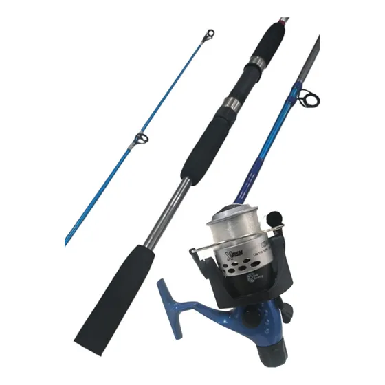 Combo Pesca Variada Caña 2.10mts + Reel + Nylon! Colores!