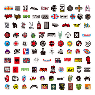 Nirvana Stickers 60 Radiohead Calcomanías Beetles Música Nirvana Stickers 60 Radiohead Calcomanías Beetles Música