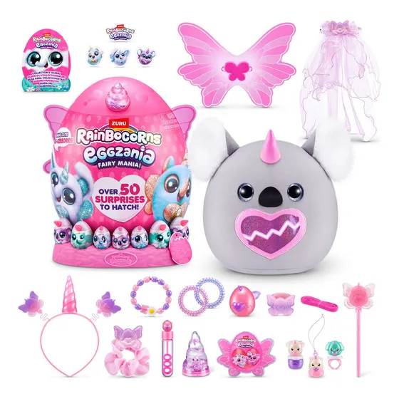 Zuru Rainbocorns Eggzania Fairy Mania Peluche Sorpresa Suave Color Koala
