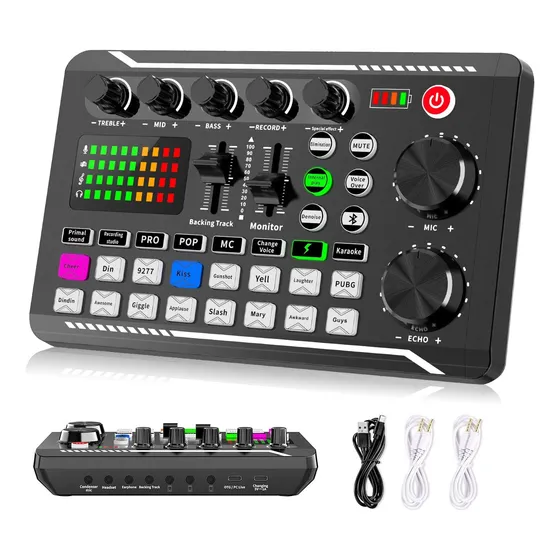 Tarjetas De Sonido Mezclador De Sonido Con Bluetooth F998