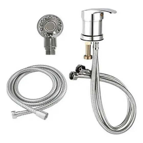 Llave Monomando + Ducha Para Lava Pelo Fijo Peluqueria
