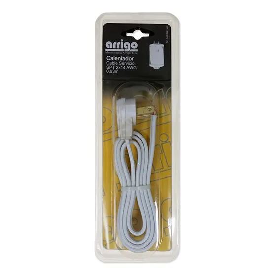 Cable Blanco Para Calentador Spt 2 X 14 - 0.93 Mts. Arrigo