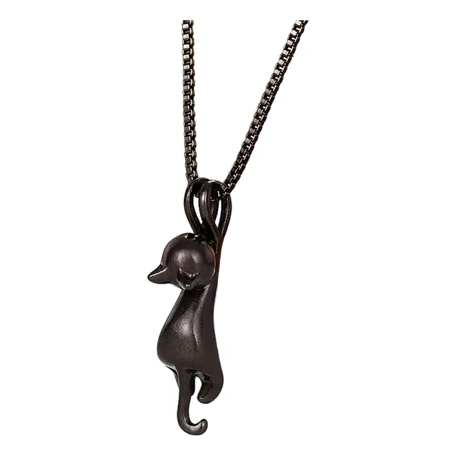 Collar Sencillo, Gato Sereno En Color Oscuro