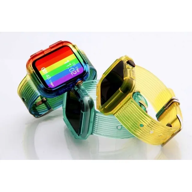 Correas Transparentes Para Apple Watch De Colores