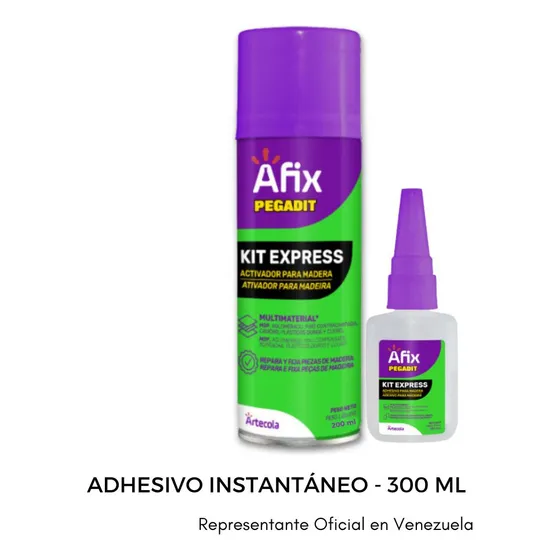 Kit Express Afix Adhesivo Instantáneo - 300 Ml