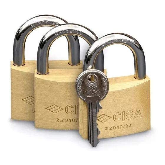 Candados Cisa Igualados 30mm 3 Pzas Abren Con La Misma Llave