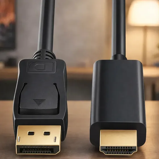 Cabo Adaptador Displayport Para Hdmi 1.8 Metros 4k Alta Definição Para Pc Tv Games - Yuso