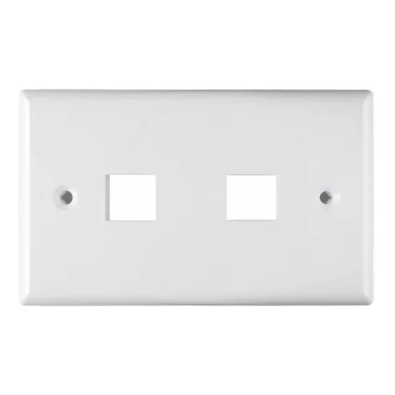 Faceplate 2 Tomas / Para Redes / Blanco