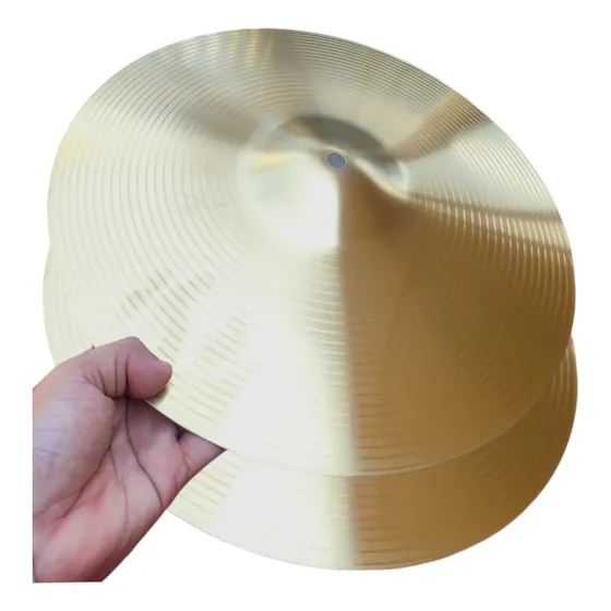 Par De Platillos Hi-hat 14 Pulgadas Para Bateria Acústica 