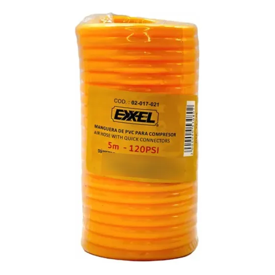 Manguera Espiral De Aire Para Compresor 5m Exxel Somos Tiend