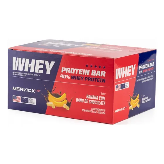 Mervicklab Whey Protein Bar Carbohidratos Caja De 780g 12 Un
