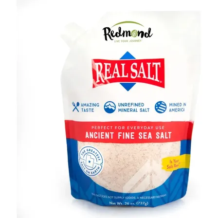 Sal Integral Cristais Finos Real Salt 737g Redmond Importado