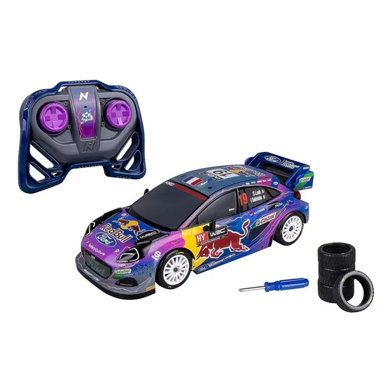 Auto Nikko Radio Control Rally Sport Rc Ford Puma Red Bull Color Azul