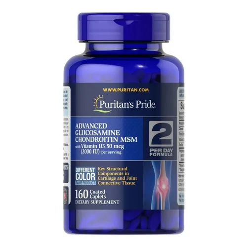 Puritans Pride Glucosamina y condroitina con vitamina D3 160 g