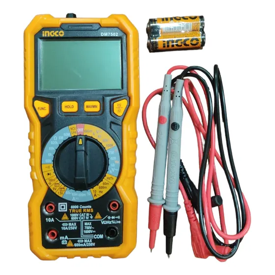 Tester Multimetro Capacimetro Digital 100mf Marca Ingco 