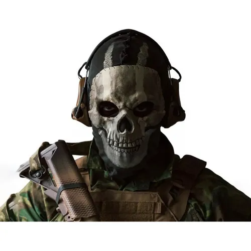 . 2call Of Duty Mw2 Skull Ghost Headgear Cos Máscara