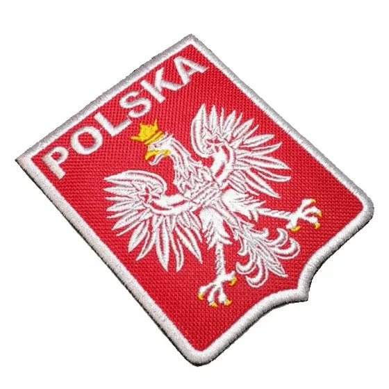 Escudo Futebol Polônia Tipl004 Patch Bordado Para Camisa