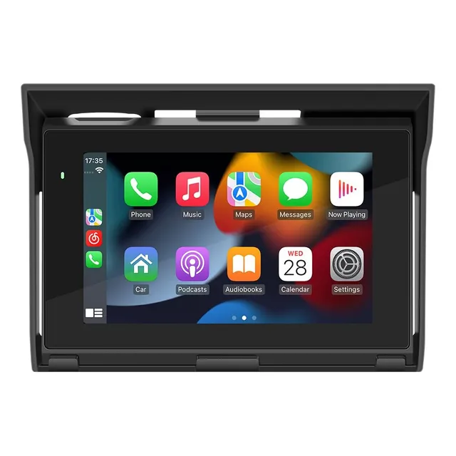 Para Moto Pantalla 5'' Portátil Android Auto / Apple Carplay