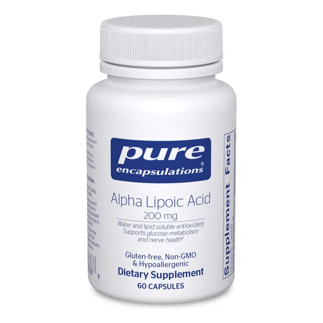 Suplemento de encapsulación puro de ácido alfa lipoico al 20%