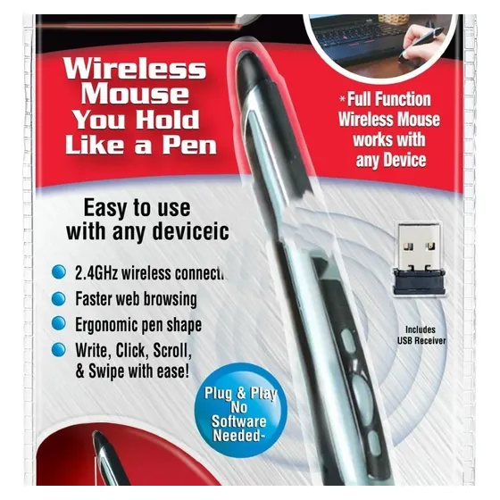 Mouse De Bolsillo, Óptico, Inalámbrico 2.4 Ghz, Receptor Usb