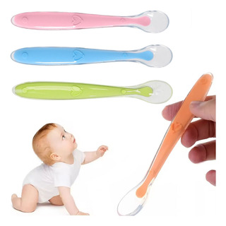 Juego Silicona De Cucharas Para Bebes De 1 A 3 Años 4 Colors Juego Silicona De Cucharas Para Bebes De 1 A 3 Años 4 Colors