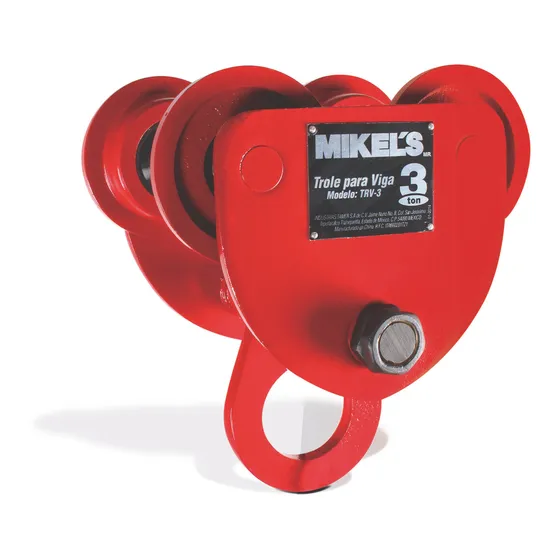 Trole Para Viga Mikels 3 Ton Acero De Alta Recistencia