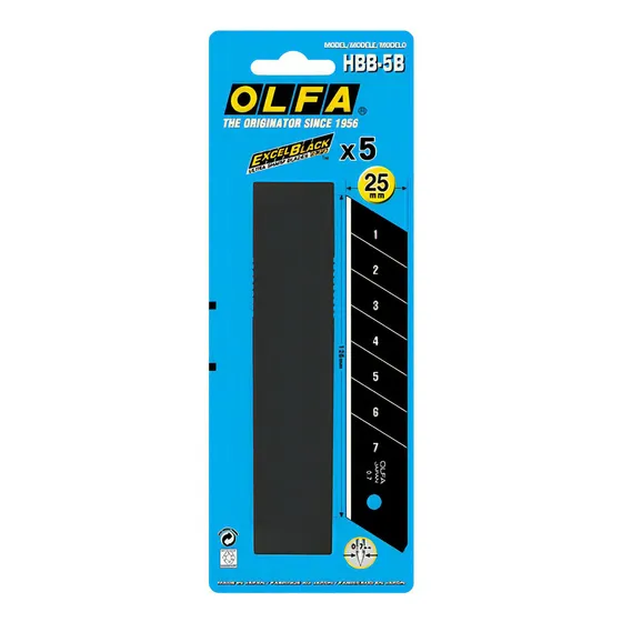 Repuesto Olfa Hbb-5b Excel Black Heavy Duty 25mm 5 Hojas