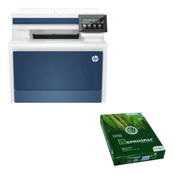 Impresora Multifuncional Hp 4303fdw Color Azul + Resma Tamañ