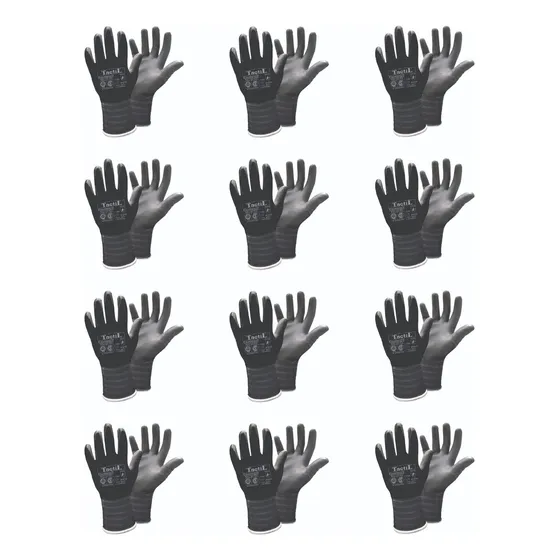 Guantes Trabajo Tactil Poli 21-103 Pack 12 Pares