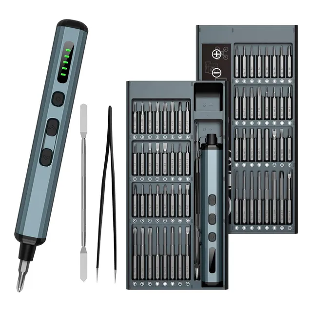 Destornillador Electrico Atornillador Inalámbrico 68pcs Color Negro